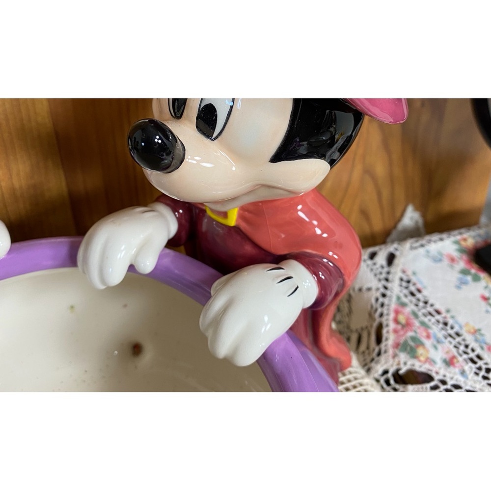 Disney Mickey & Minnie Mouse Halloween Candy Bowl – Ceramic Collectible Decor - Picture 9 of 11